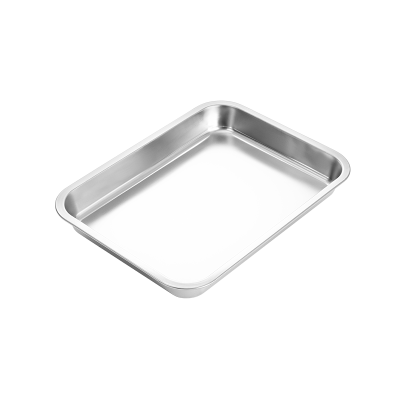 Jinyaoshi Stainless Steel Flat Bottom Deep Square Pan, Rectangular Tray, Barbecue Plate, Serving Dish, Dumpling Plate, Fruit Plate GK-FP4030
