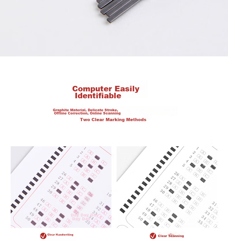 Deli Three-In Pencil Set with Eraser, 2B Pencil, 2B Lead Refill, Exam Eraser, Essential for Exams, Suitable for Middle School Entrance Exam And College Entrance Exam, S320 6