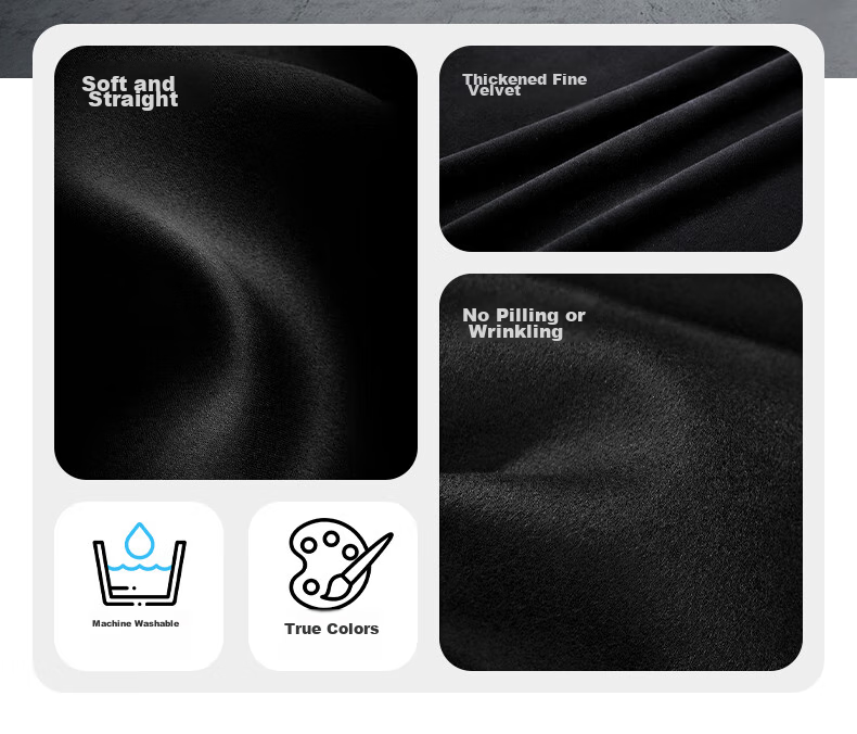 LATZZ 3*3 Meter Black Background Fabric, Velvet Fabric, Photography Backdrop, Chroma Key Fabric, Solid Color Thickened Light-Absorbing Fabric, Black Cloth for Studio Photography Background 3
