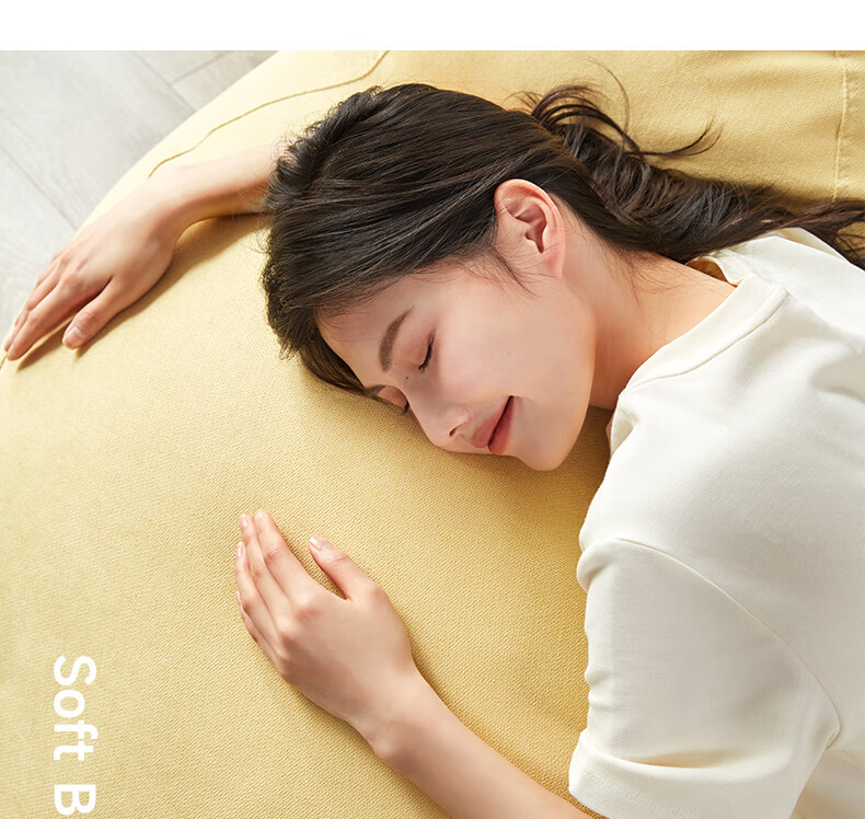 LUCKYSAC Snowflake Fleece Lazy Sofa Bean Bag Small Sofa for Living Room Bedroom Balcony Casual Style 85*105cm Blue 8