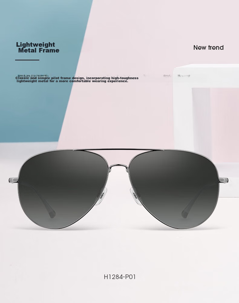 HELEN KELLER Sunglasses for Men, UV Protection Polarized Aviator Glasses, Driving Gradient Color Sun Protection Eyewear 2