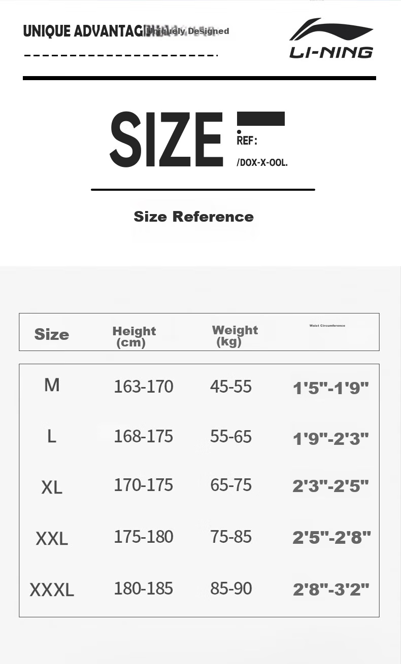 Li-Ning Swimming Trunks for Men, Anti-Embarrassment Swim Shorts, Knee-Length Double-Layer Comfortable High-Elasticity Water And Land Dual-Use Beach Shorts, 328 Black L 10