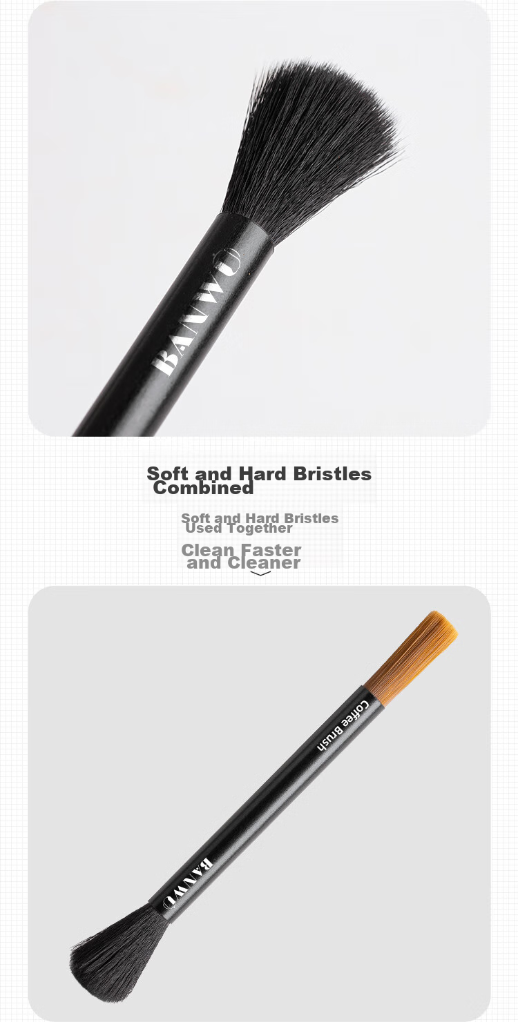 Banwushenghuo Coffee Brush, Coffee Machine Cleaning Brush, Coffee Grinder Cleaning Brush, Coffee Powder Sweeping Brush, Cleaning Brush, Washing Brush, Coffee Accessories 10