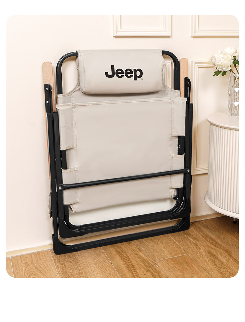 JEEP Outdoor Camping Folding Recliner Portable Picnic Ultra-Light Fishing Beach Kermit Chair - Army Green 15