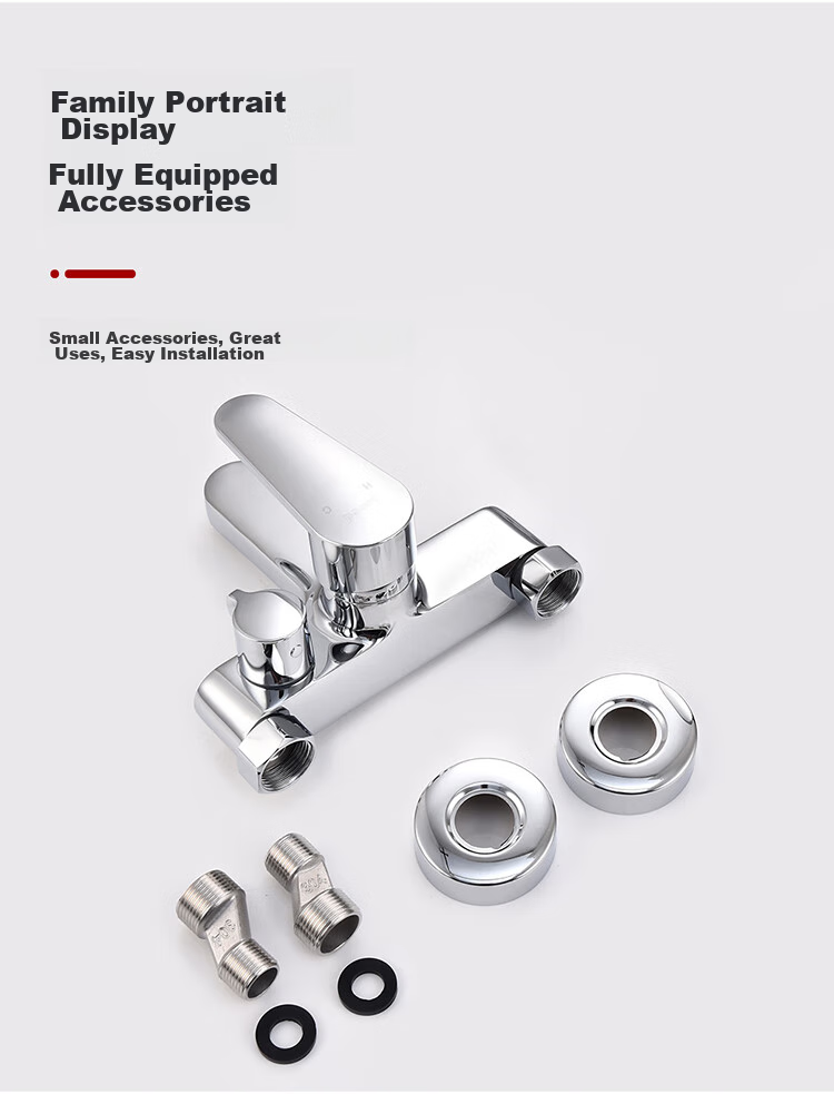 Larsd Shower Mixing Valve, Copper Body, Bathroom Hot And Cold Three-Way Shower Switch, Shower Bathtub Mixing Faucet LD7604 12