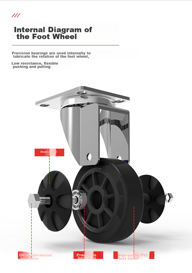 Xinyuechanghui Flatbed Cart, Steel Plate Cart, Small Trolley, Hand Truck, Cargo Transport Cart, Hand-Pulled Cart, Trailer, 90x60cm, Load Capacity 1800 Ji 4