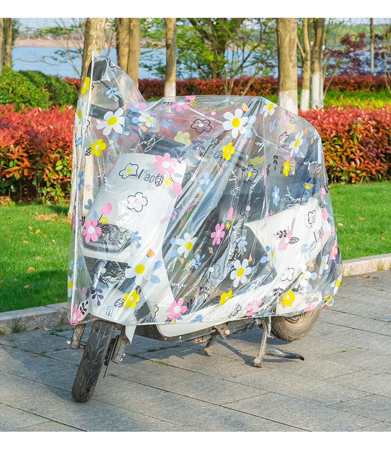 Shaguo Electric Bicycle Rain Cover, Full Coverage, Transparent, Waterproof, Sun-Resistant, Universal for Motorcycles And Bicycles, No.9 Yadi Car Cover 7