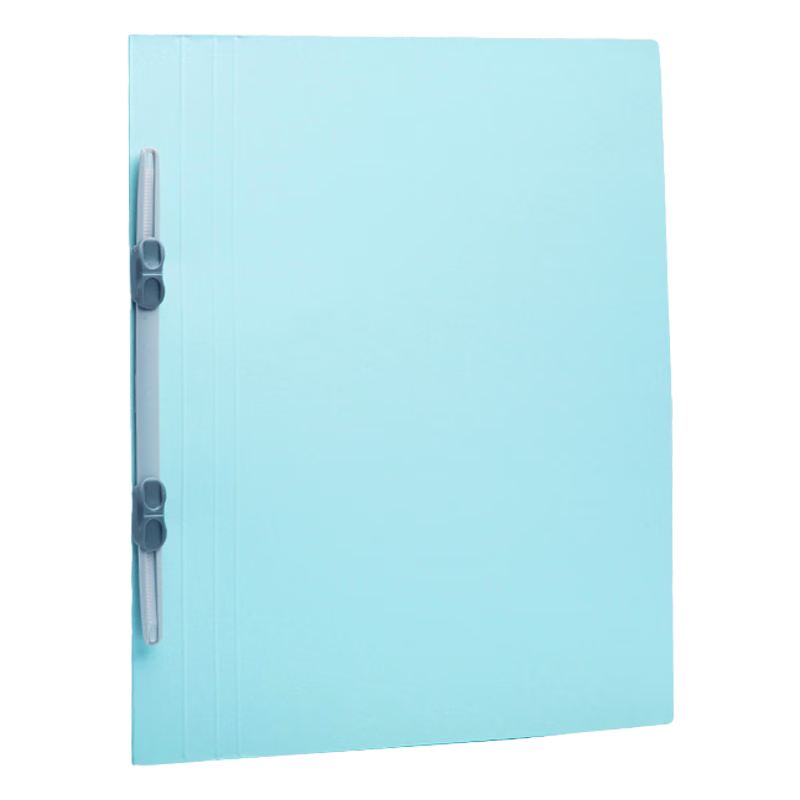 MAKINO Student Office Two-Hole File Folder, Flat Report Folder, Exam Paper Binding Document Organizer, A4 Blue, Pack of 5, Office Supplies And Receipts
