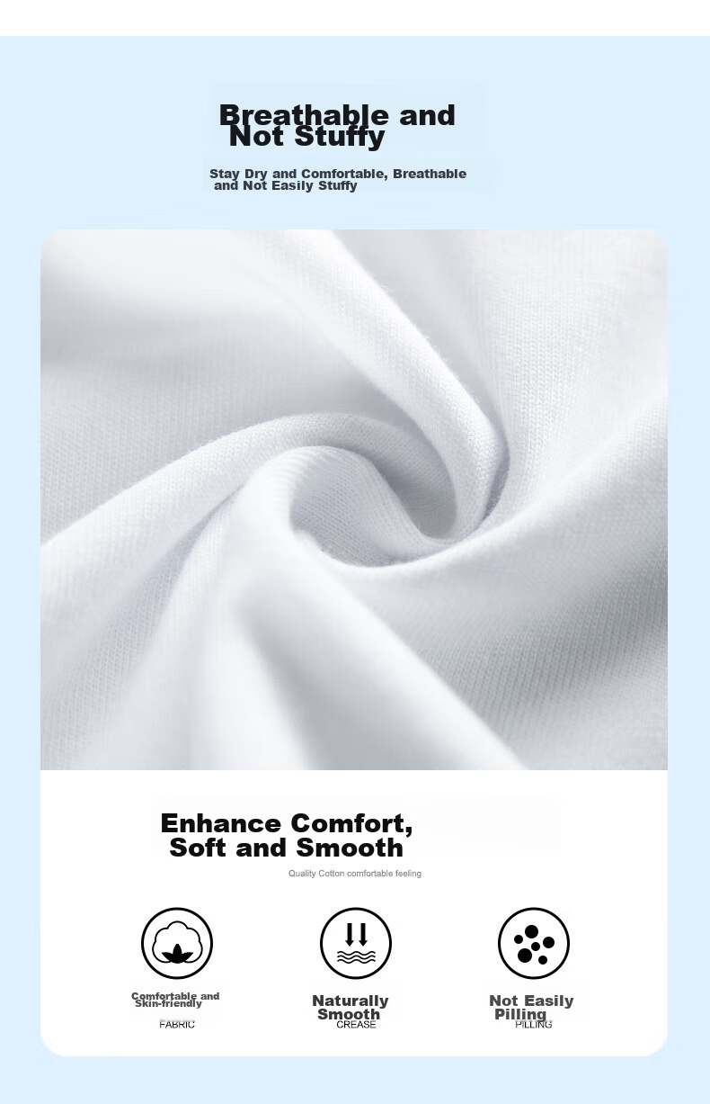 Huili Short-Sleeve Men's Summer Trendy Versatile Round Neck Sports T-Shirt, Comfortable Breathable Undershirt for Me 5