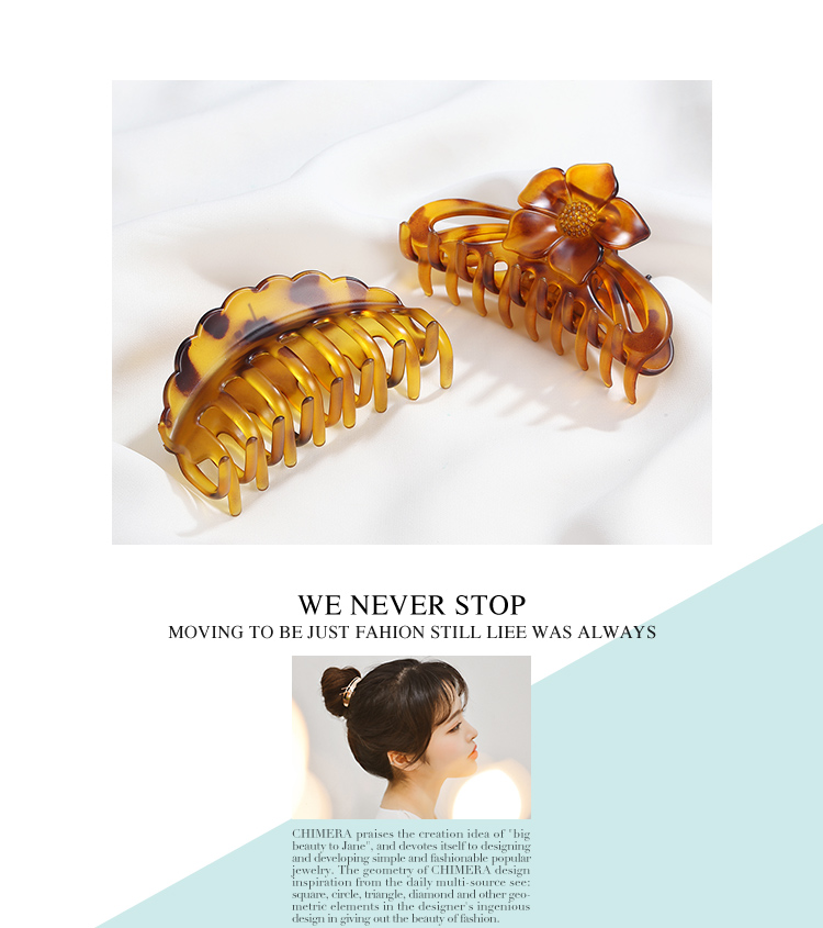 CHIMERA 2-Piece Bath Claw Hair Clip, Hair Accessory, Korean-Style Hair Clip, Back of Head Clip, Ponytail Hair Clip, Hair Barrette 1