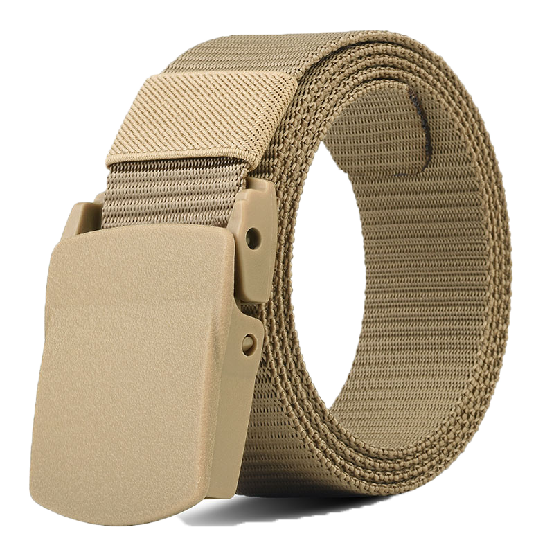 HALFEEL Canvas Belt for Men, Metal-Free Security-Friendly Automatic Buckle Versatile Outdoor Belt for Men And Women Military Training Pants Belt Father's Day Gift