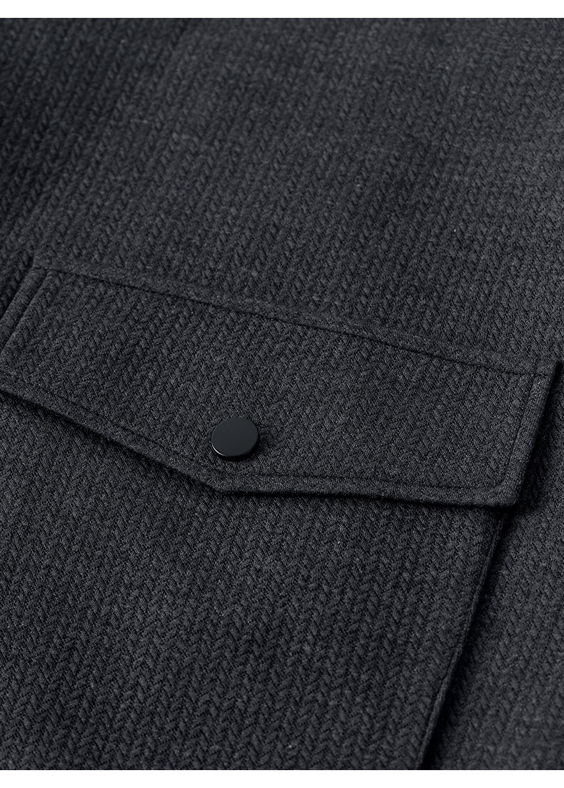 Goldlion GY [Containing Cotton Wool] Men's Jacket, Autumn And Winter Lapel Jacket, JWF1799-LK120 Gray, 2XL 20