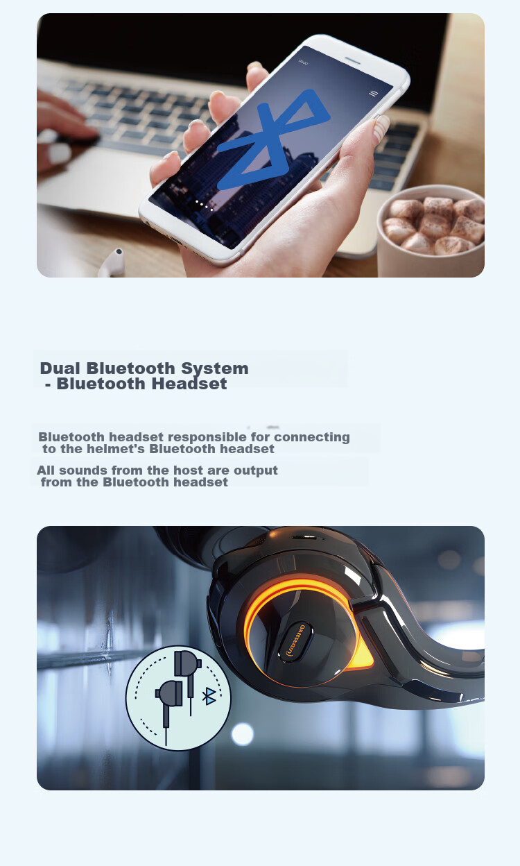 Tupozhe M8 Motorcycle Dash Cam, 5G Smart Car System, Blind Spot Radar, Tire Pressure Monitoring, Free View Angle Screen Casting, Carplay Navigation Device, M8 (All-In Package) 11