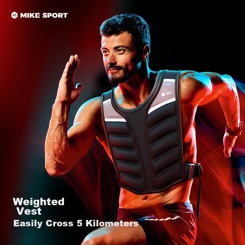 Mike Weighted Vest for Men, Fitness Equipment, Punching Bag Vest, Running Training Sports Weighted Sand Vest, 10 Pounds 4.5kg