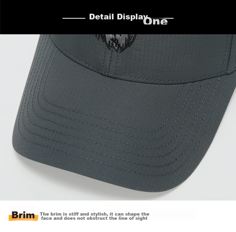 JEEP Baseball Cap for Men, Fashionable All-Season Style, Unisex Duck Tongue Hat with Embroidered Design A0033 15