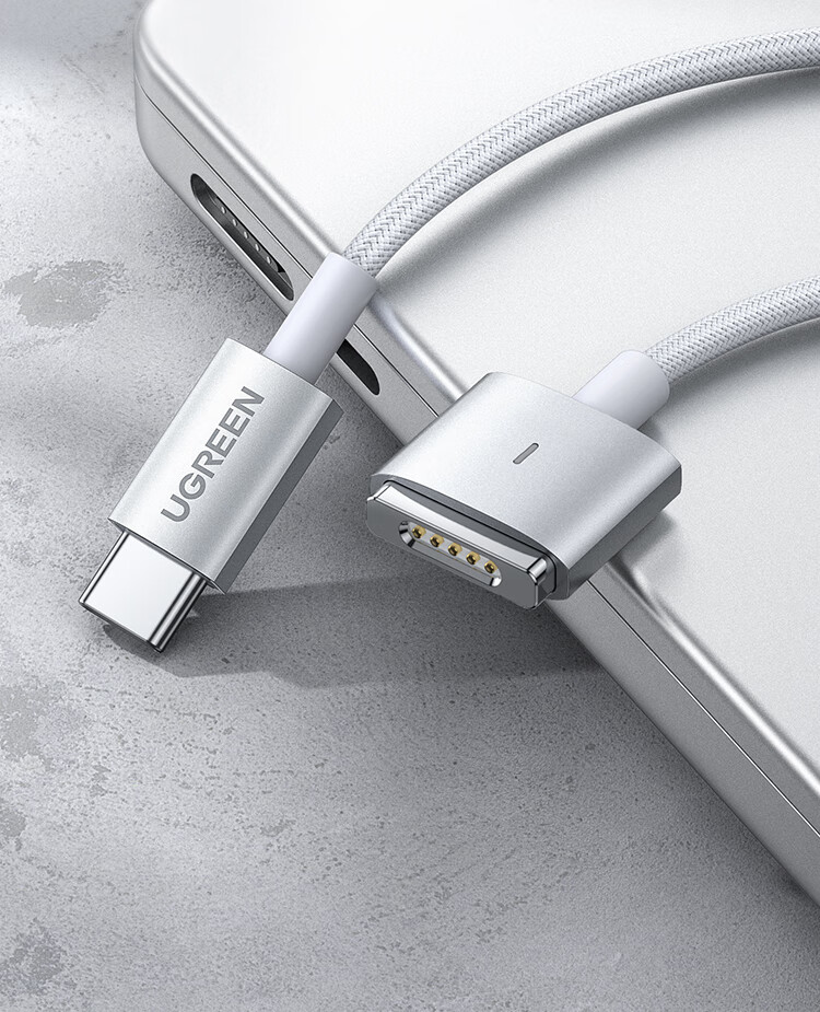 UGREEN Compatible Apple Laptop Charging Cable, 85W Compatible with 65W/45W Magnetic Fast Charging Cable, MagSafe2 Power Cord, Type-C Adapter T-Shaped Interface, MacBook, 2 Meters 27