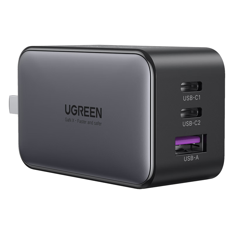 UGREEN [18 Fast Charging] 65W Apple Charger Compatible with IPhone 18 Pro Max/Duo, 60W/45W GaN Charging Head for Xiaomi, Huawei Phones And Laptops