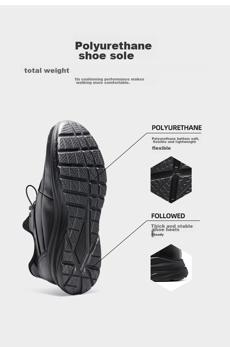 CARTELO Genuine Leather Men's Shoes, Business Casual Sports New Style, Autumn And Winter Soft Thick Sole Versatile Commuter Dad Shoes, Black Slip-O 23