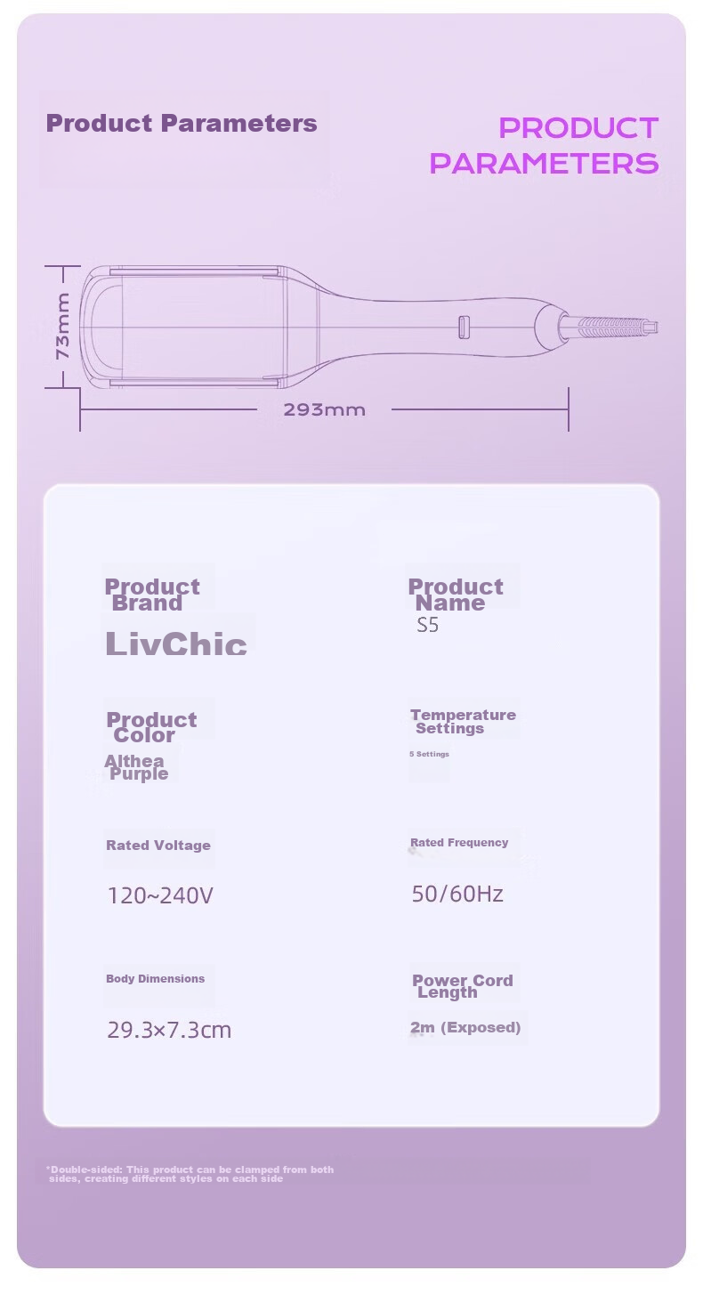 LivChic [Same As Celebrity Hairstyle] Egg Roll Hair Curler 36mm, Negative Ion M-Shaped Bidirectional Egg Roll Clip, Hair Protection Curling Iron, Hair Straightener, Curling Tool, Egg Roll Bar S5 16