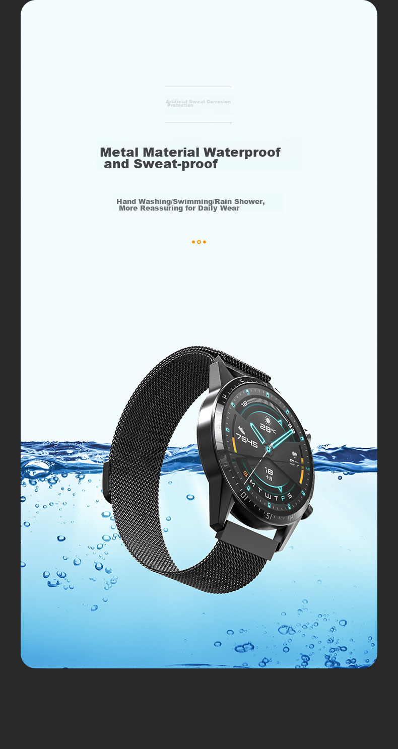 CangHua Compatible with Huawei Watch Straps GT7/GT7Pro/GT6/GT6/GT5/GT4/GT3/watch6/5/4Pro/3 Milanese Metal Magnetic Men's Watch Band, Silver 8