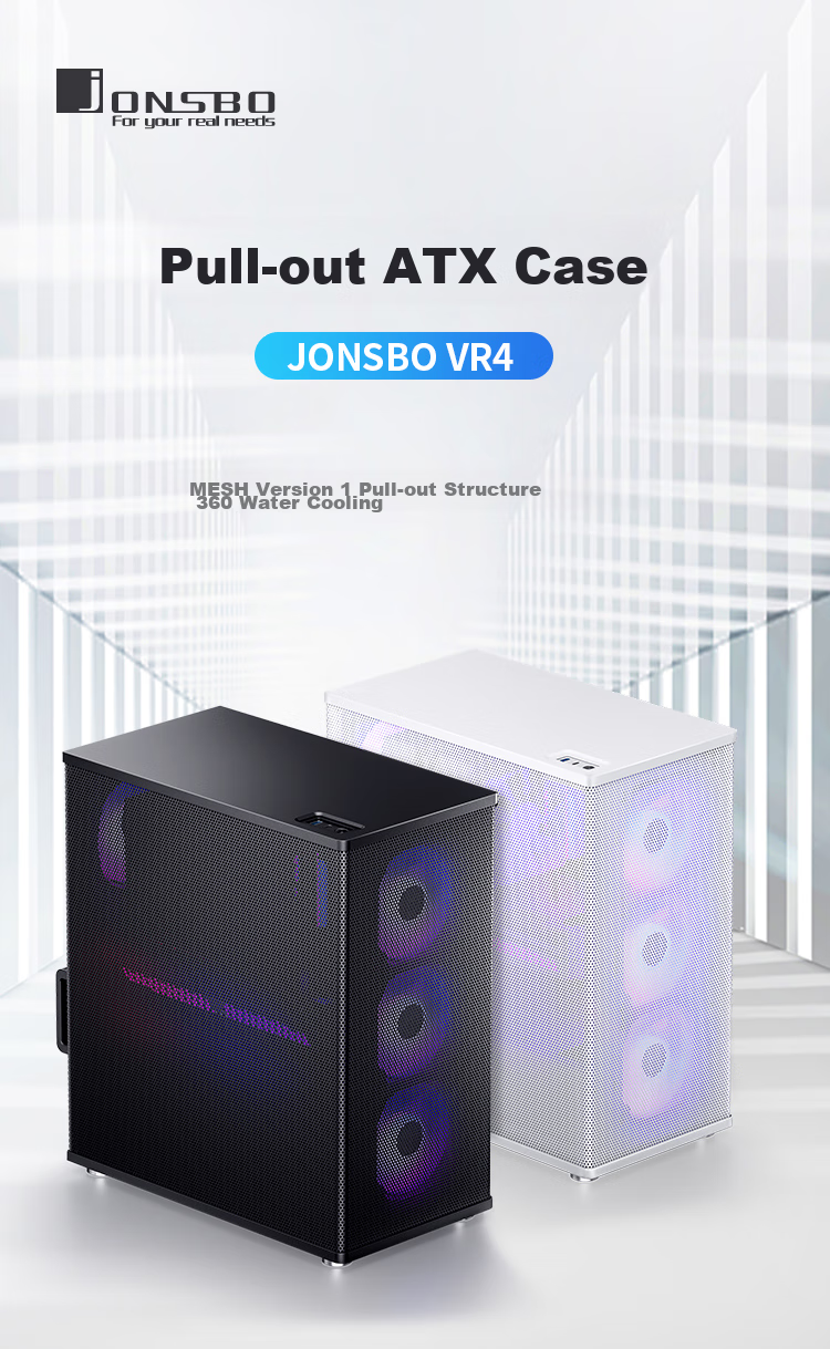JONSBO C6 White MATX Case (Four MESH Panels / 3 Fan Positions / Front Type-C / ATX Power Supply / ≤75mm Radiator / 200-255mm Graphics Card) 5
