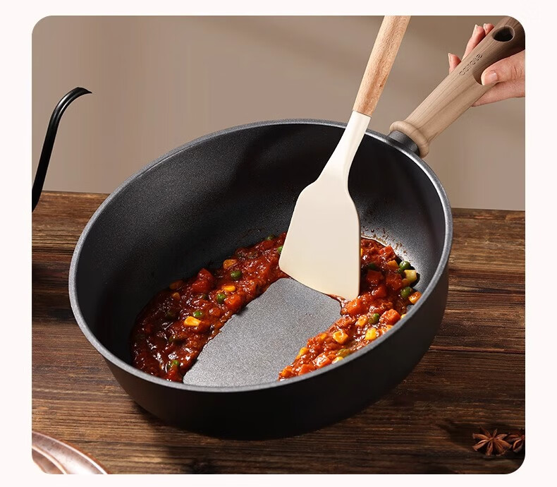 CaROTE Non-Stick Frying Pan, Small Skillet for Home Use, Suitable for Pancakes, Eggs, Steak, Titanium Cookware, Lightweight, Compatible with Induction Cookers, 26cm 4