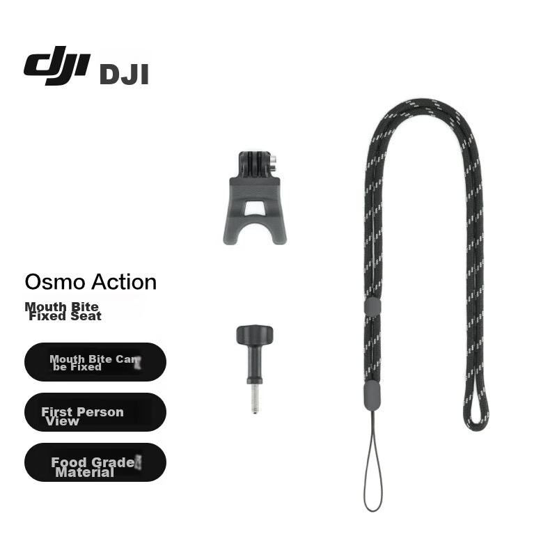 DJI Osmo Action Mouth-Biting Mount, Accessory for Osmo Nano/360/Action 5 Pro/Action 4/Action 3/2 Action Cameras
