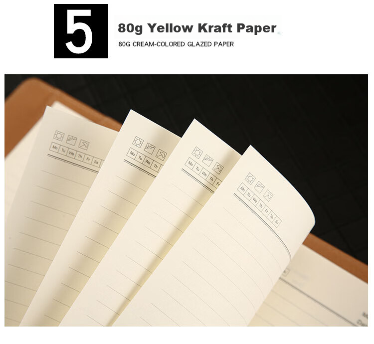 TENGXIONG Notebook A5 Detachable Ring-Bound Leather Cover B5 Loose-Leaf Notebook, Thickened Buckle Journal, Diary, Simple Office Meeting Business Record Book, Stationery Customization with Logo 10