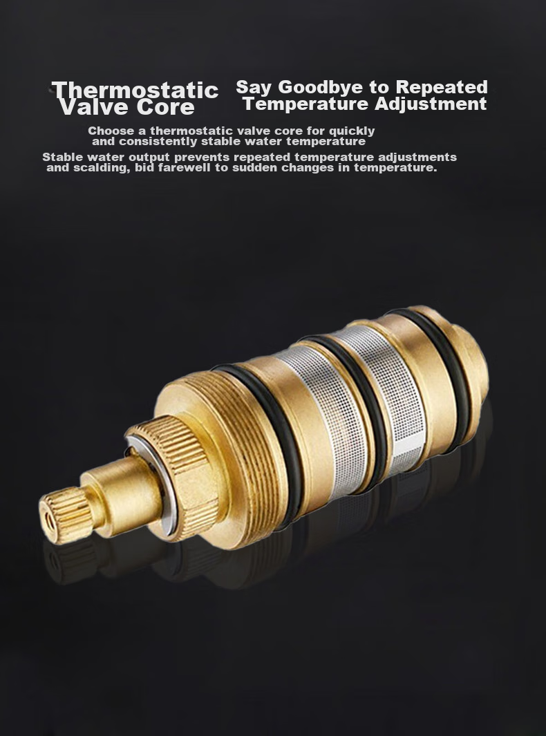 KEGOO Surface-Mounted Shower Faucet with Constant Hot And Cold Temperature, Bathroom Shower Head Switch Copper Mixing Valve K3028 10