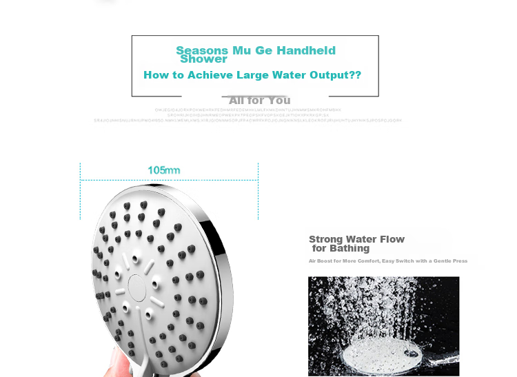 MICOE High-Pressure Shower Head Top Spray Large Shower Head M-HS5Q 7