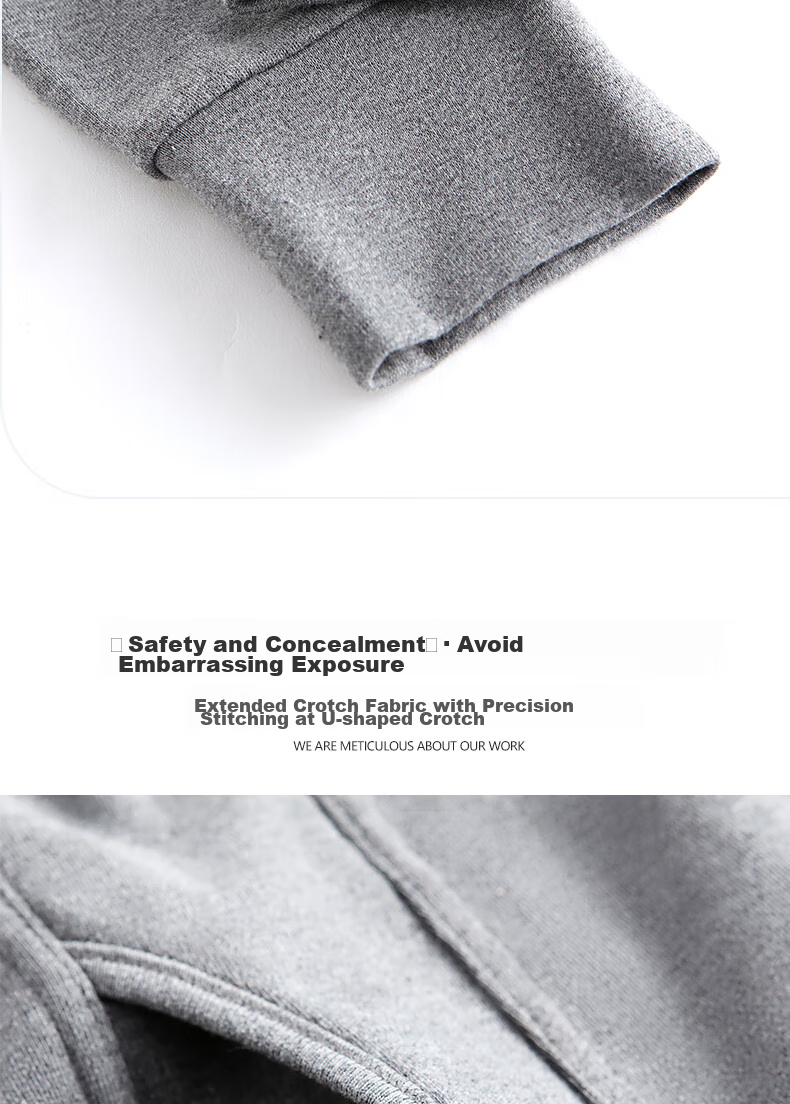LangSha Men's Thermal Underwear, Large Size, 100% Pure Cotton, Antibacterial And Anti-Mite, Comfortable And Warm Cotton Pants for Me 15