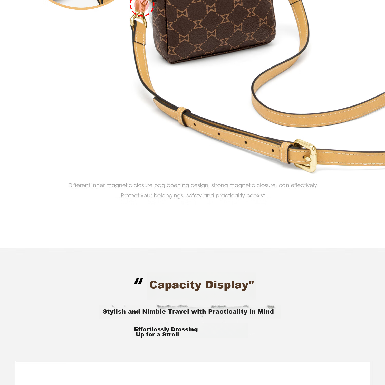 MashaLanti Women's Handbag, Luxury Phone Bag, Mini High-End Shoulder Crossbody Bag for Ladies, Mother's Day Gift on May 20th 24