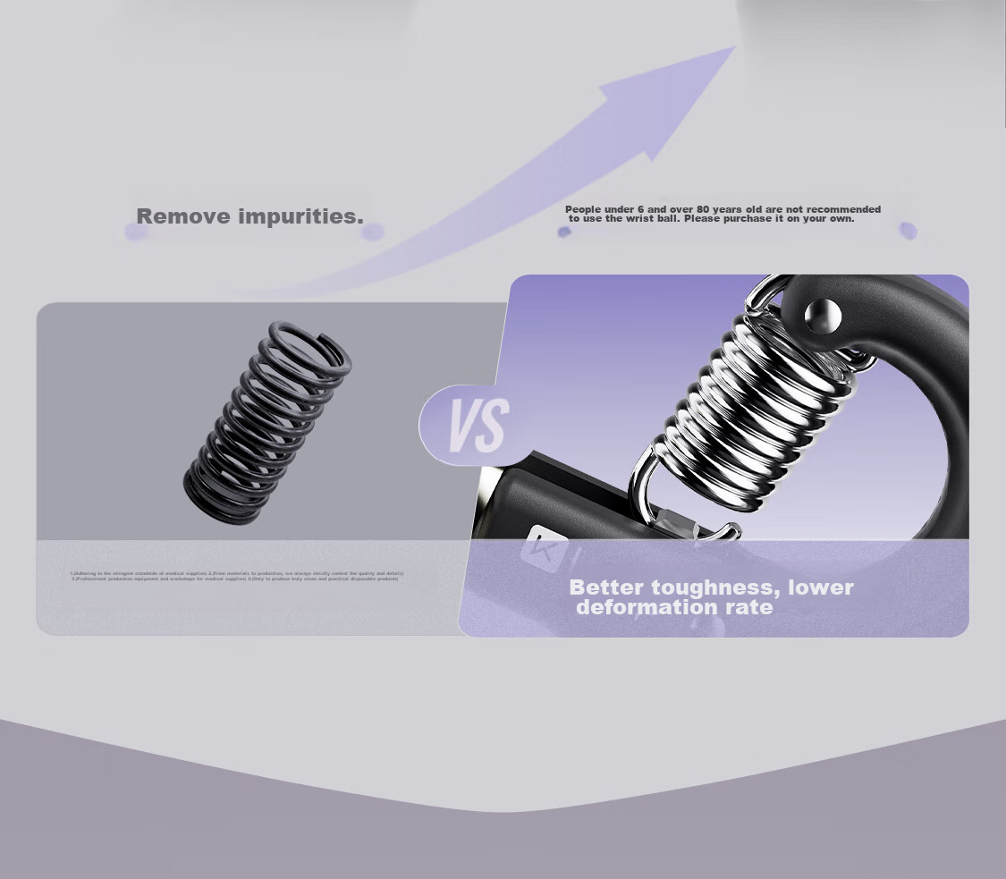 Keep Adjustable Grip Strengthener, Hand Exerciser for Men's Rehabilitation, Wrist Ball for Children's Arm Training Exercise, Black 21