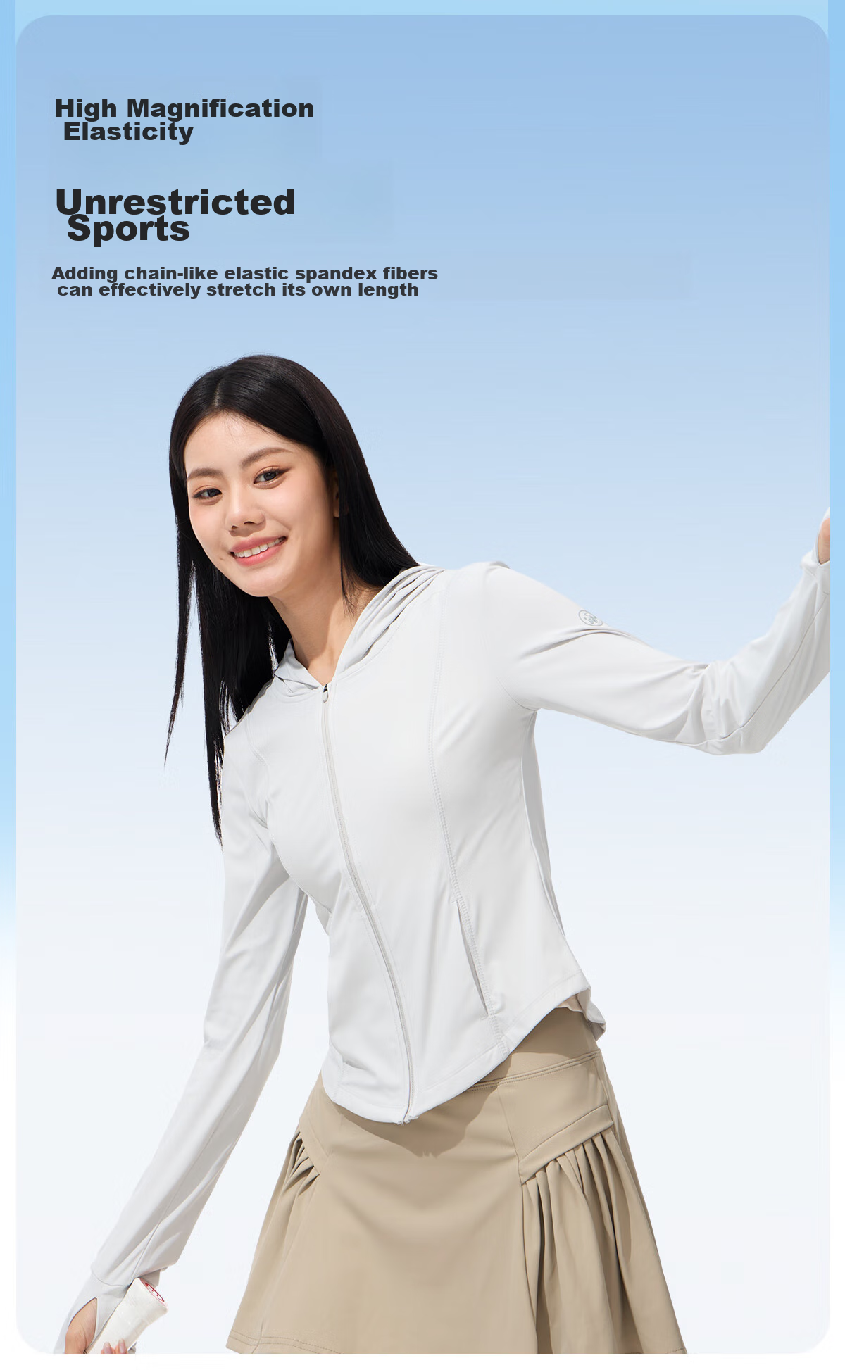 CAMEL Sun Protection Clothing for Women, Breathable UPF50+ UV Protection, Lightweight Jacket [Panda Ice Pop] A24BZ00197 9