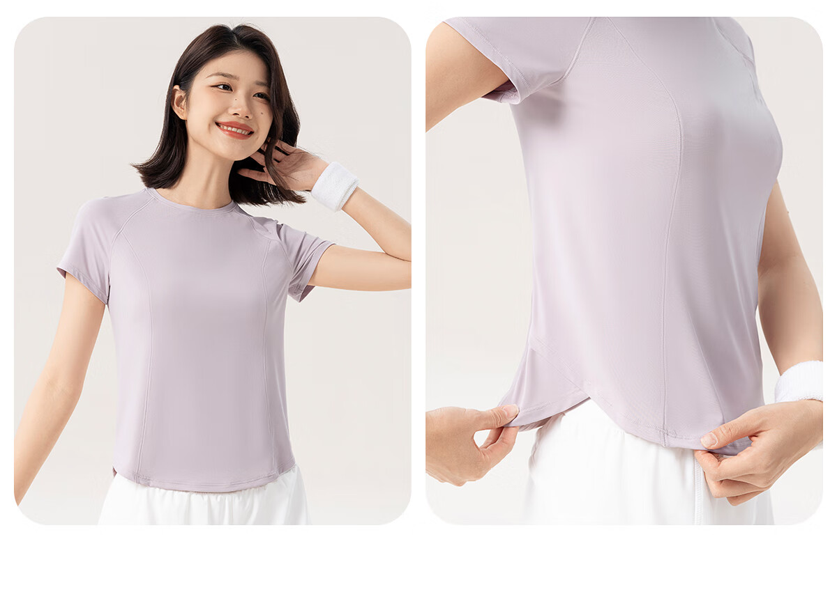 361° Women's Sports Fitness Yoga Top for Spring And Summer, Running Short-Sleeve T-Shirt, Stylish Quick-Dry Yoga Wear 24