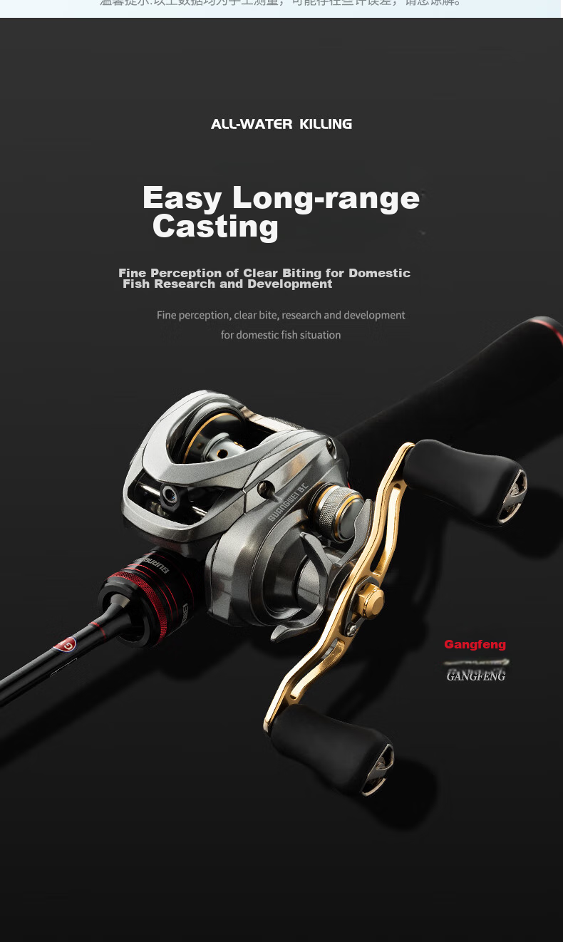 GW Fishing Rod, Ganshengmaou UL 1.5 Meters, Gun Handle with Gansheng Water Drop Reel, Left-Handed Micro Lure Rod, Maokou Set 9