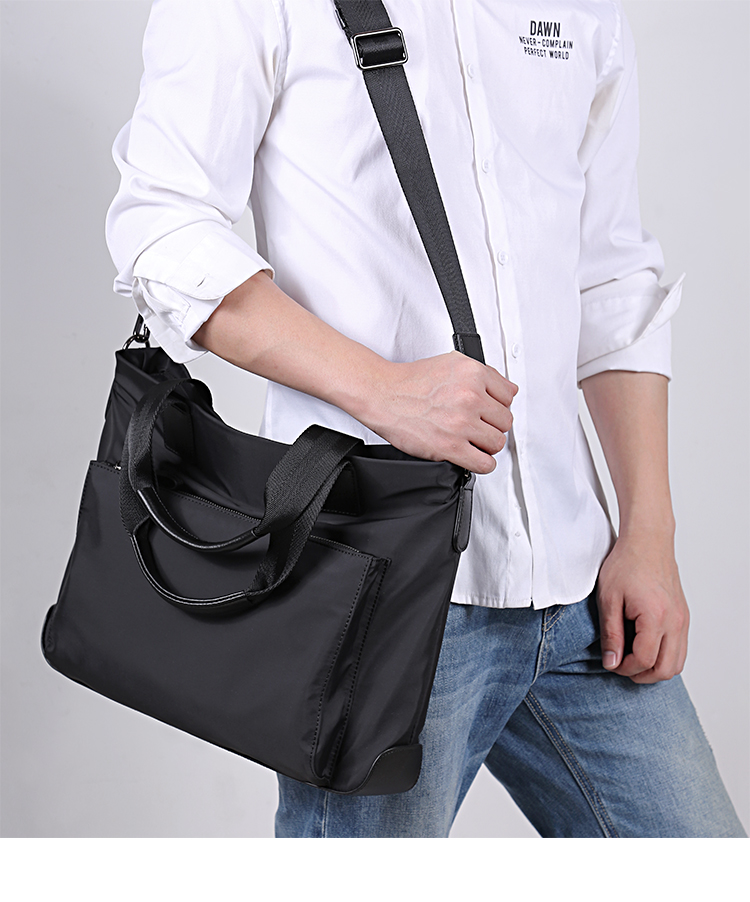Pabojoe Men's Handbag, Business Briefcase, Large Capacity Laptop Bag, Document Bag, Shoulder Crossbody Bag 8