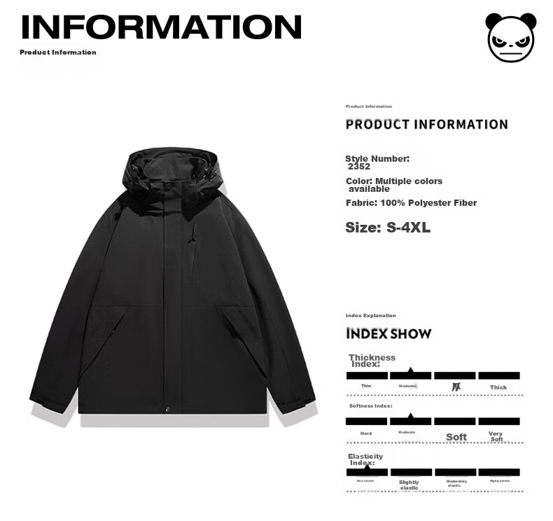 HIPANDA Hello Panda Jacket for Men And Women, 2026 Hooded Jacket, Couple's Outfit, Outdoor Hiking Wear, Army Green, Size M 18