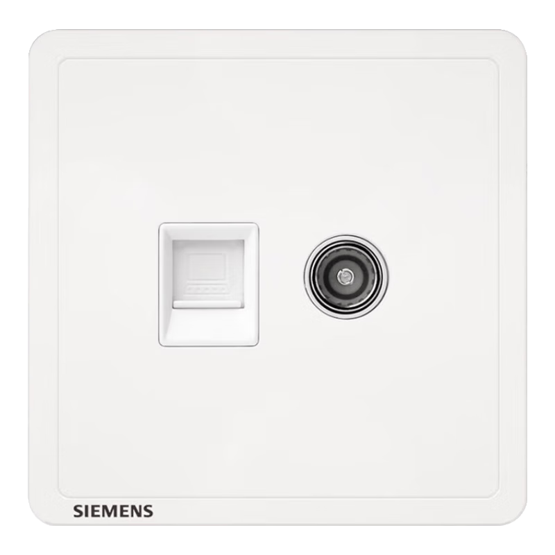 SIEMENS Socket Low Voltage Panel TV + Computer Socket Panel Elegant White 5UH14353NC01
