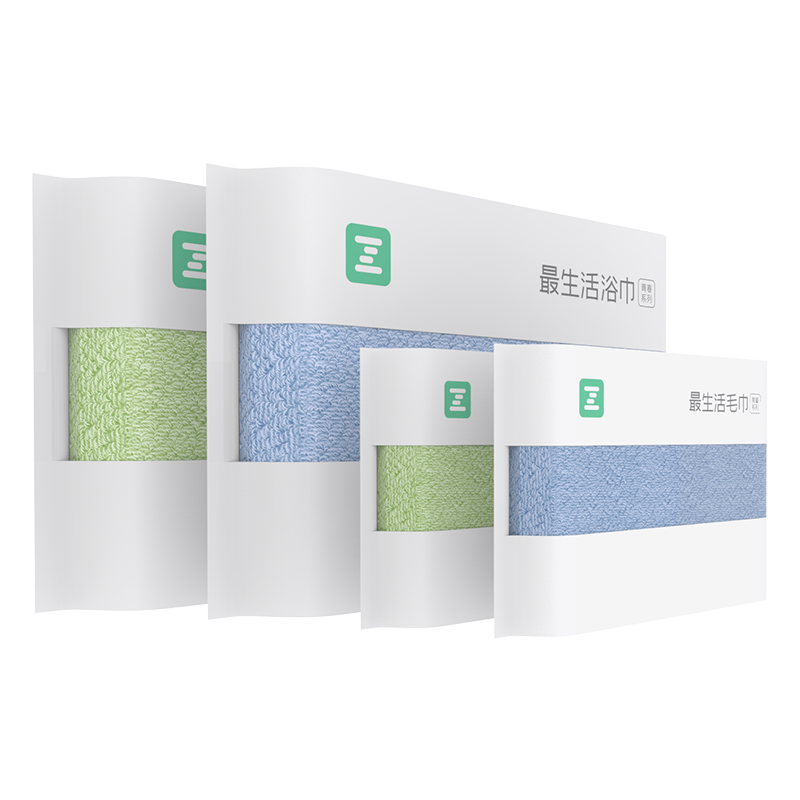 A-Life Towel And Bath Towel Set of 4 Pieces, Class A Pure Cotton Soft Absorbent Face Towels, Hotel Quick-Drying Adult Large Bath Towels