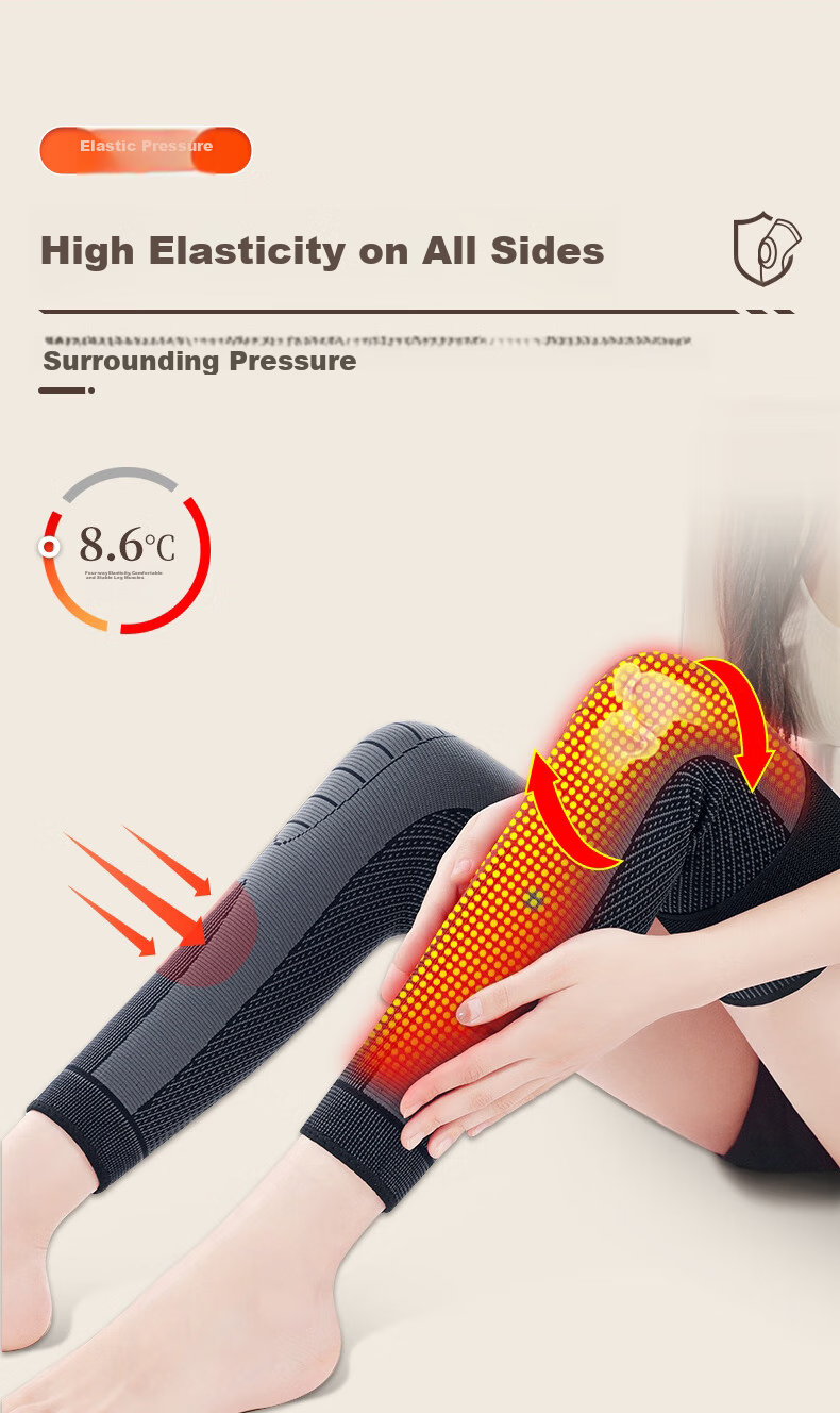 Chidong Knee Brace for Warmth, Arthritis Support for Men And Women, Extended Cold-Proof Compression Bandage, Elderly Anti-Cold Leg Support, Extended Version M 3