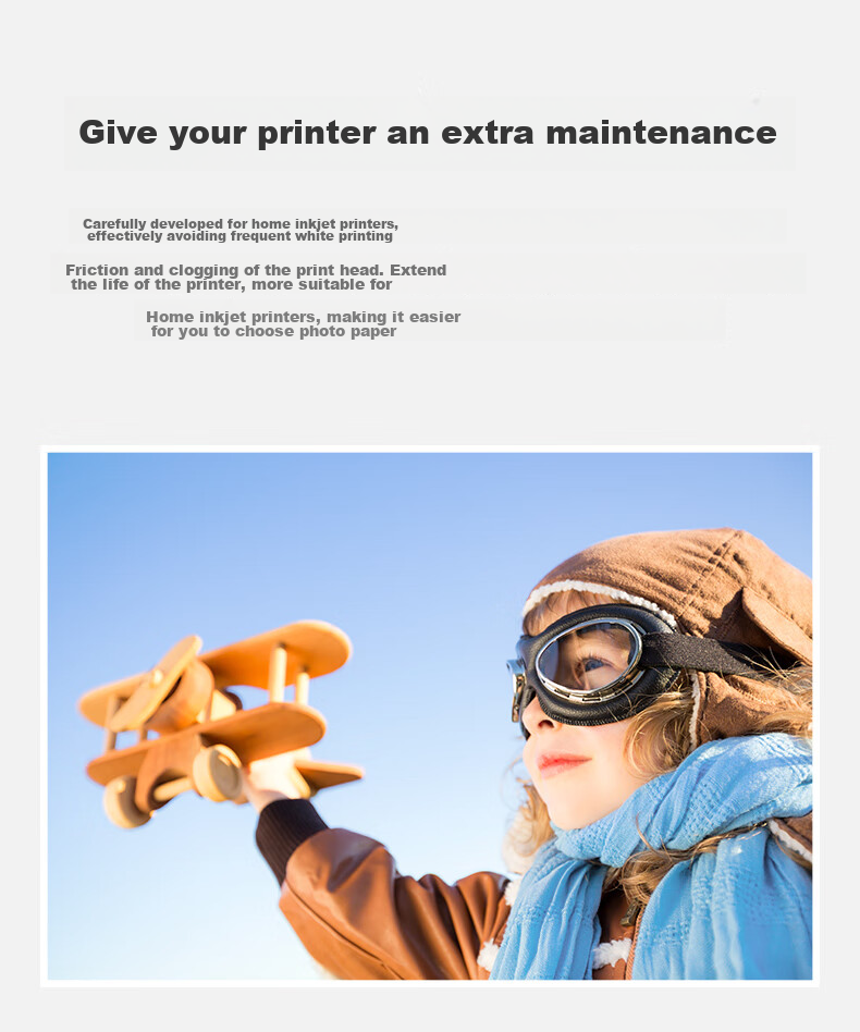 KODAK, 3R/5-Inch, 200g, Home High-Gloss Photo Printing Paper, Inkjet Photo Paper, 100 Sheets, 9891-437 5