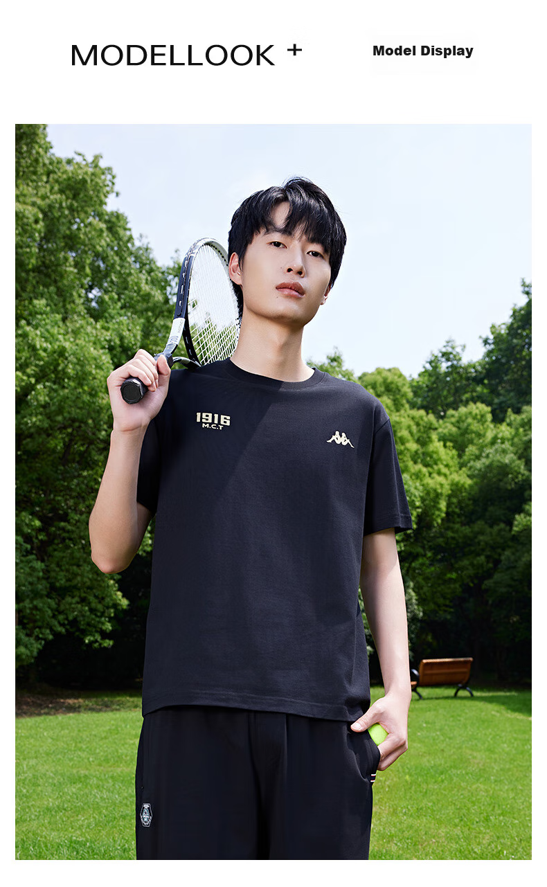 Kappa Back-to-Back Sports Men's T-Shirt Short Sleeve 2026 New Pure Cotton Summer Running Top Women's K0D32TD21V 3