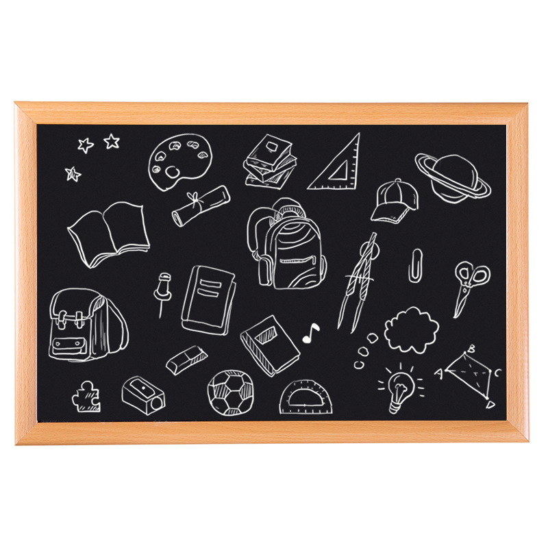 BBNEW Wooden Frame Blackboard 30*45cm, Home Teaching Training, Hanging Writing Board, Coffee Shop Small Blackboard Message Board, Promotional Display Notice Board, NEWB3045