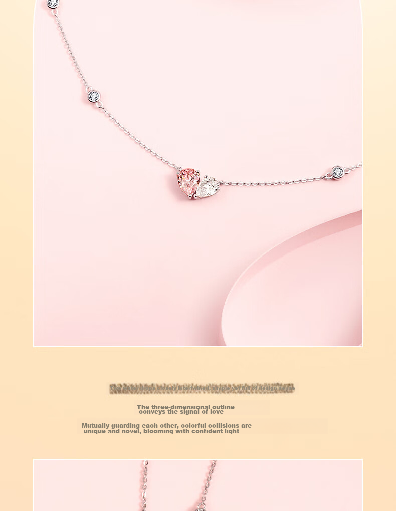 Fanci Silver Heart Pendant Necklace for Women, Elegant And Luxurious Birthday Gift for Friends 4