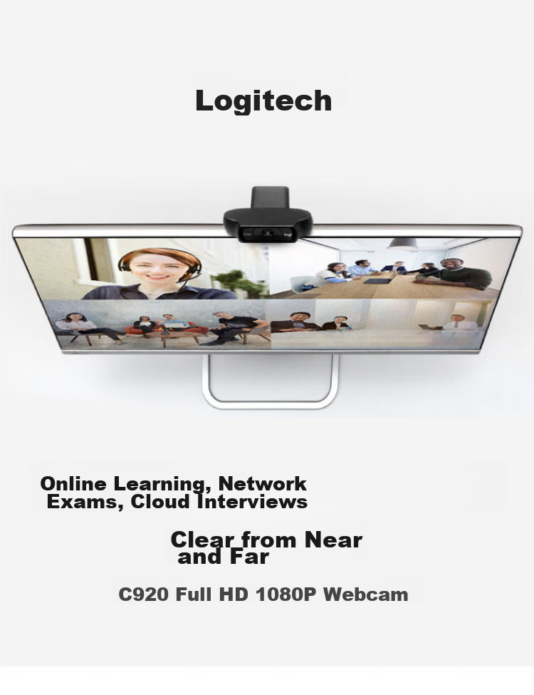 Logitech C920 Pro Enterprise-Grade HD Webcam for Computer, Live Streaming Camera for Influencers, Built-In Microphone [Order Bonus] 1