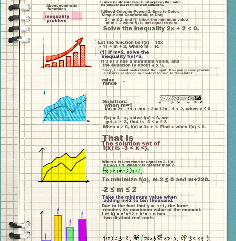 Wengu Loose-Leaf Notebook, Back-To Student Stationery, B5 Size, 60 Sheets, Non-Slip Spiral Binding, Detachable Pages, Simple Ins Style for Primary And Middle School Students, Grid Paper for Exam Preparation And Note-Taking 8