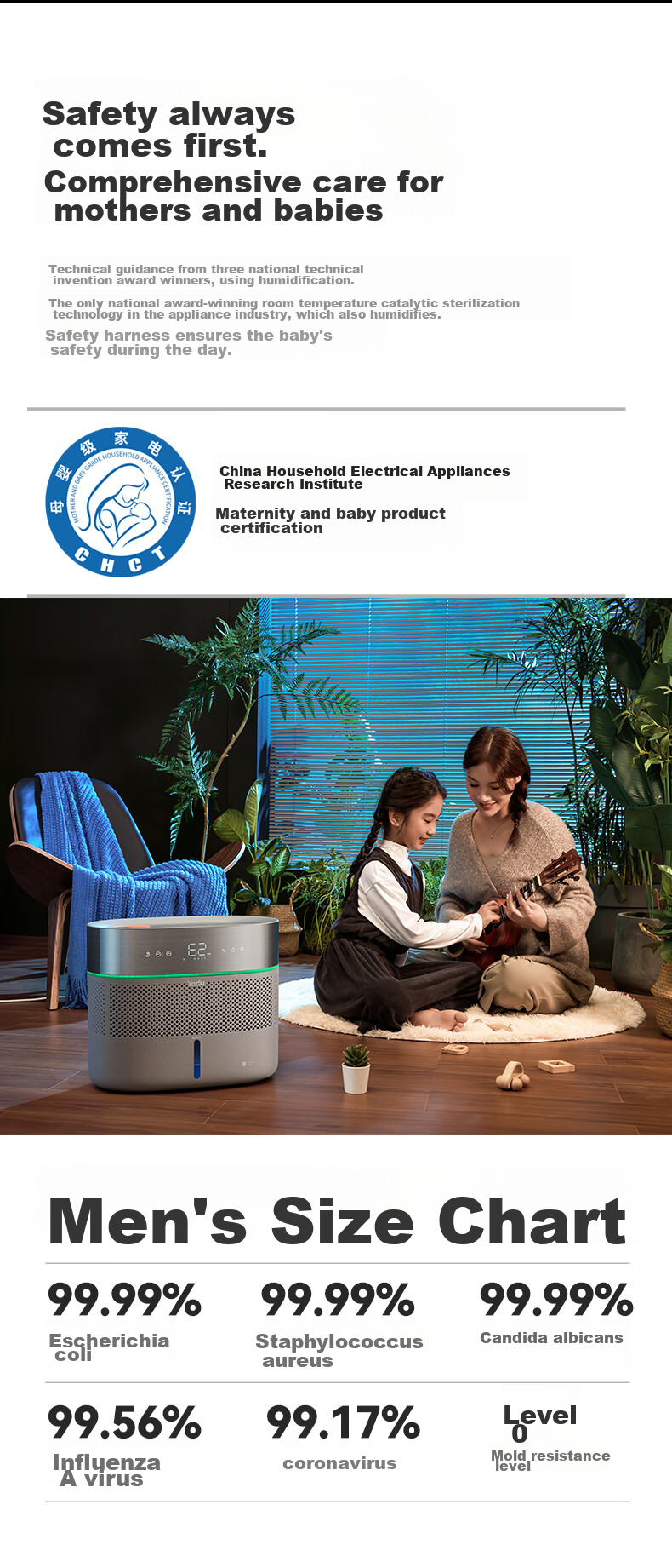 YADU Dual-Engine Mist-Free Humidifier for Bedroom, Home, Office, Mother And Baby Use, 1010ml Air Purification Large Capacity Humidifier SZ750-TJK800(Hi)Pro (HarmonyOS Compatible) 9