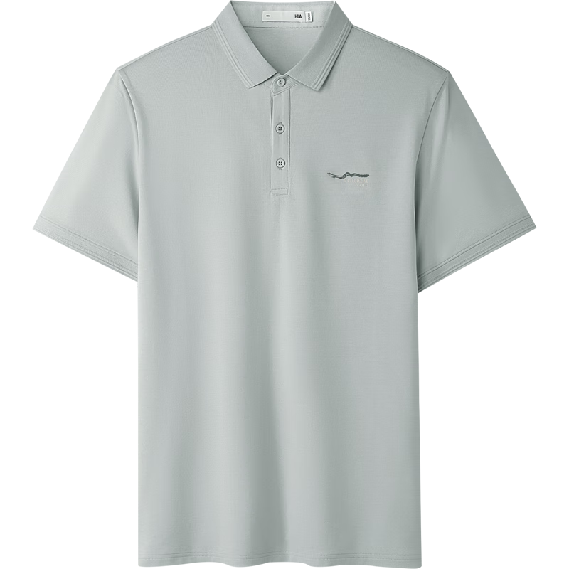 HLAHLA Men's Summer Short Sleeve Polo Shirt Cooling Antibacterial Moisture-Wicking Odor-Resistant
