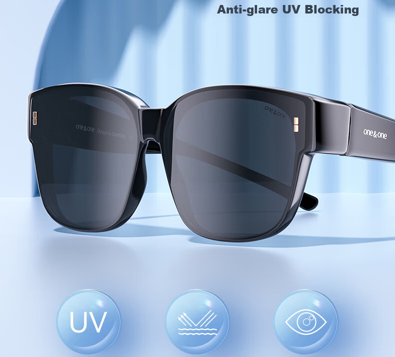 One&one Sunglasses Clip-On for Nearsightedness, Polarized UV Protection Sunglasses for Men And Women, Suitable for Driving And Travel 8
